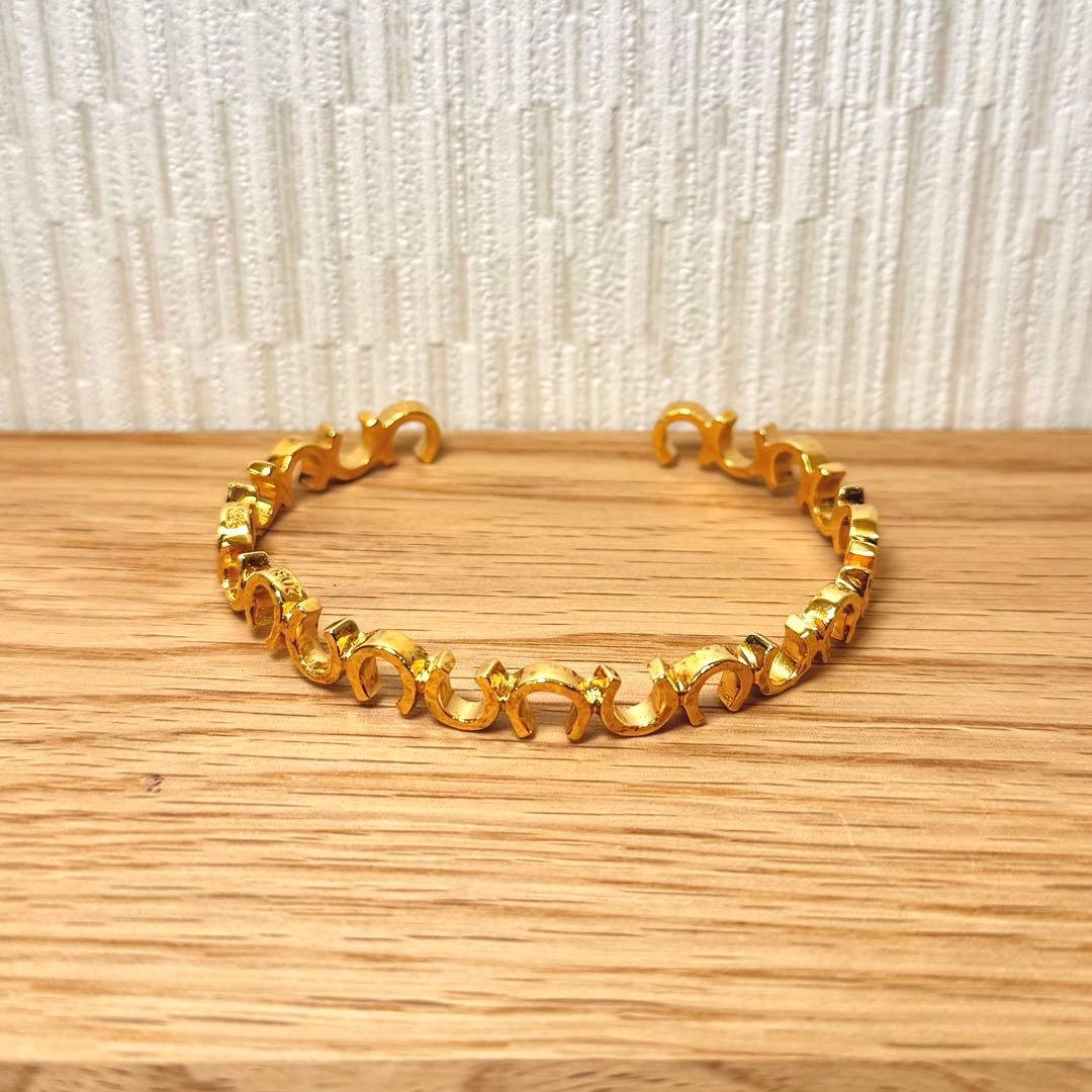 【希少】203jewelryホースシューバングル 18Kコーティング　※修理済