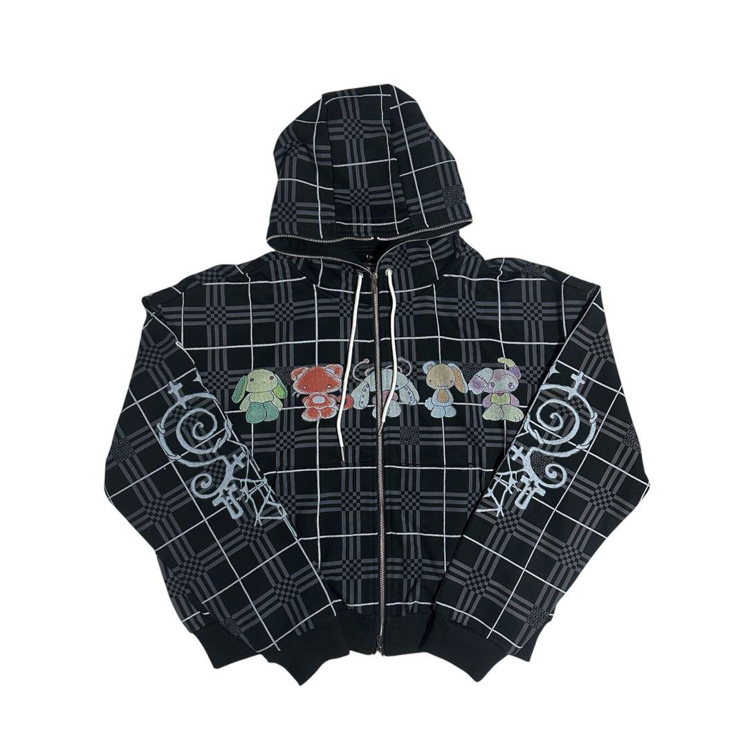 トップス yumin ha Tokyo Plaid Sleep Angels Hoodie