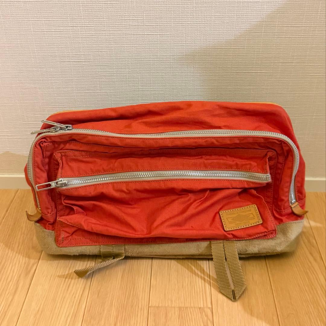 PORTER ポーター SUNRAIN シリーズ ショルダーバッグ オレンジ