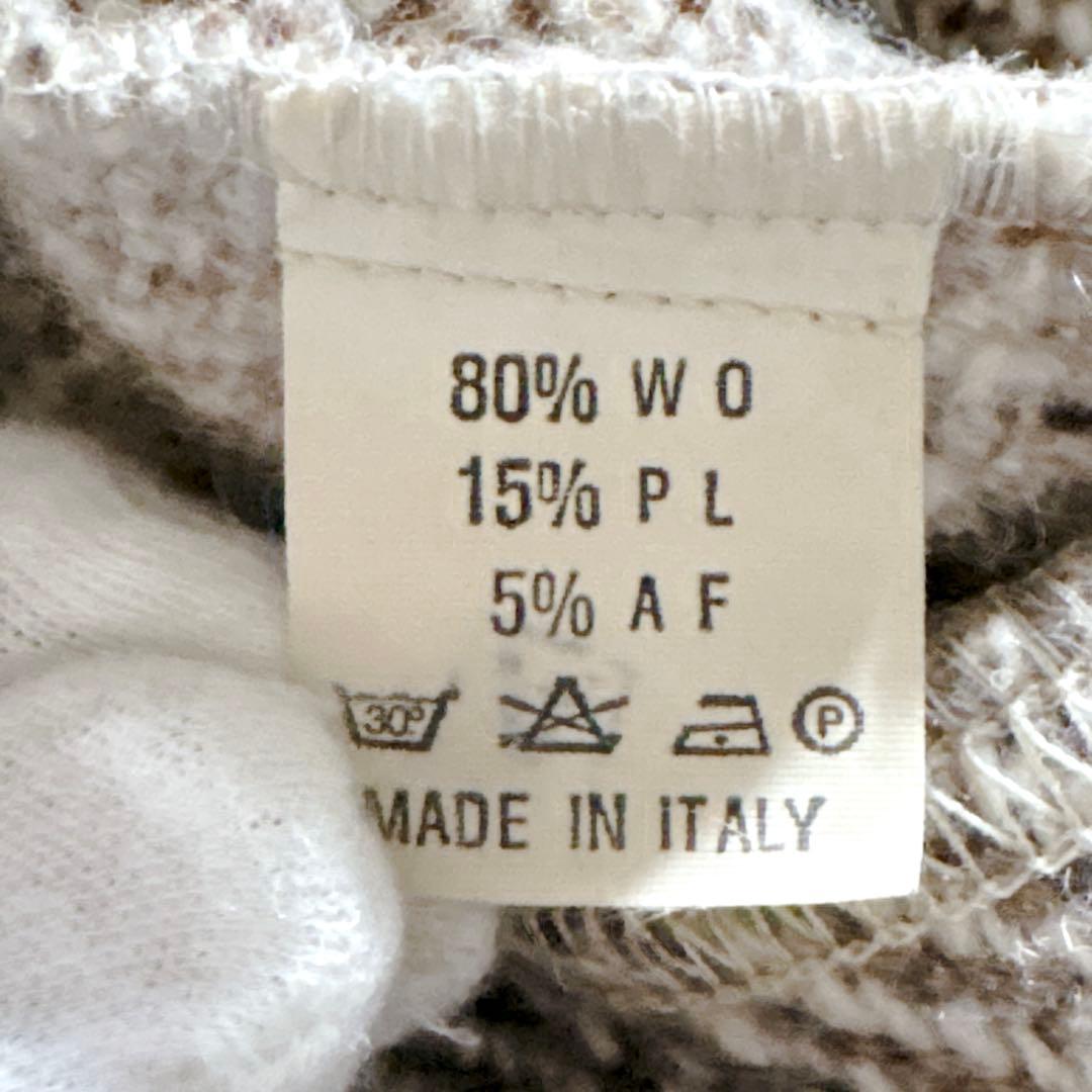 希少 イタリア製 ヘリンボーン ツイード ジャケット L ワーク 一点物