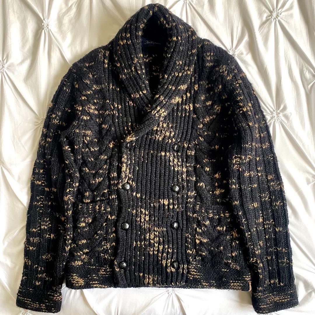 高級感✨ イタリア製 レコパン カウチンセーター ダブルブレスト アルパカ混