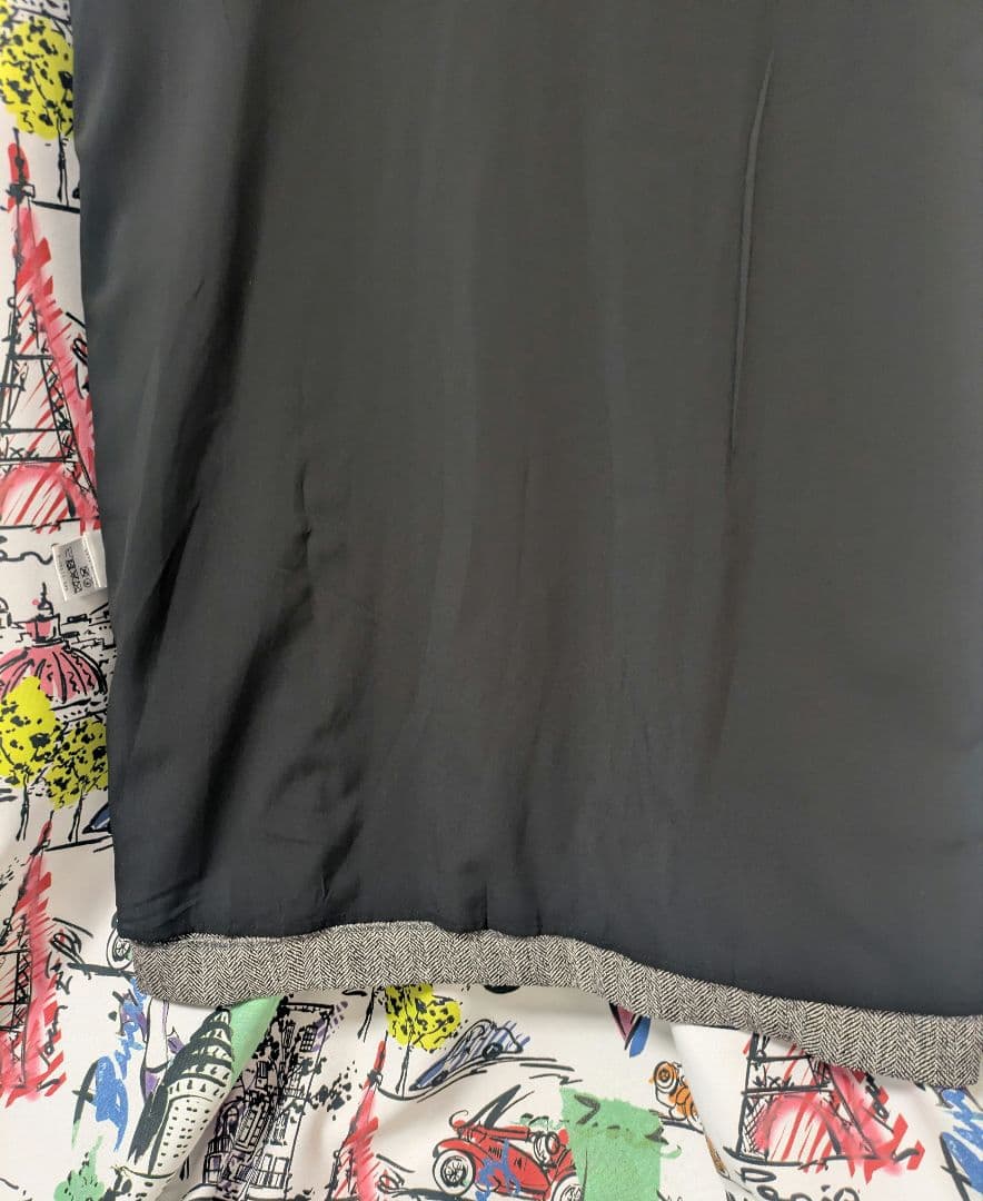 新品タグ付き　アダムエロペ【WEB限定】ストレートセミツイードワンピース 38