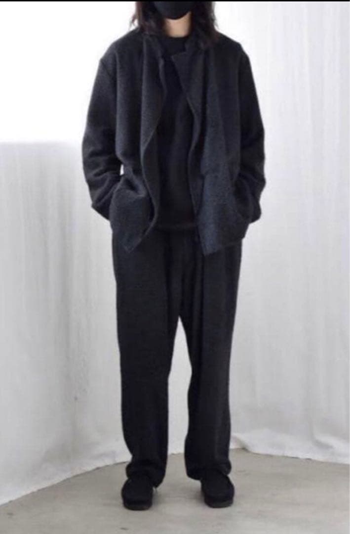 comoli 【名品】シルクモッサスタンドカラージャケットsize:3