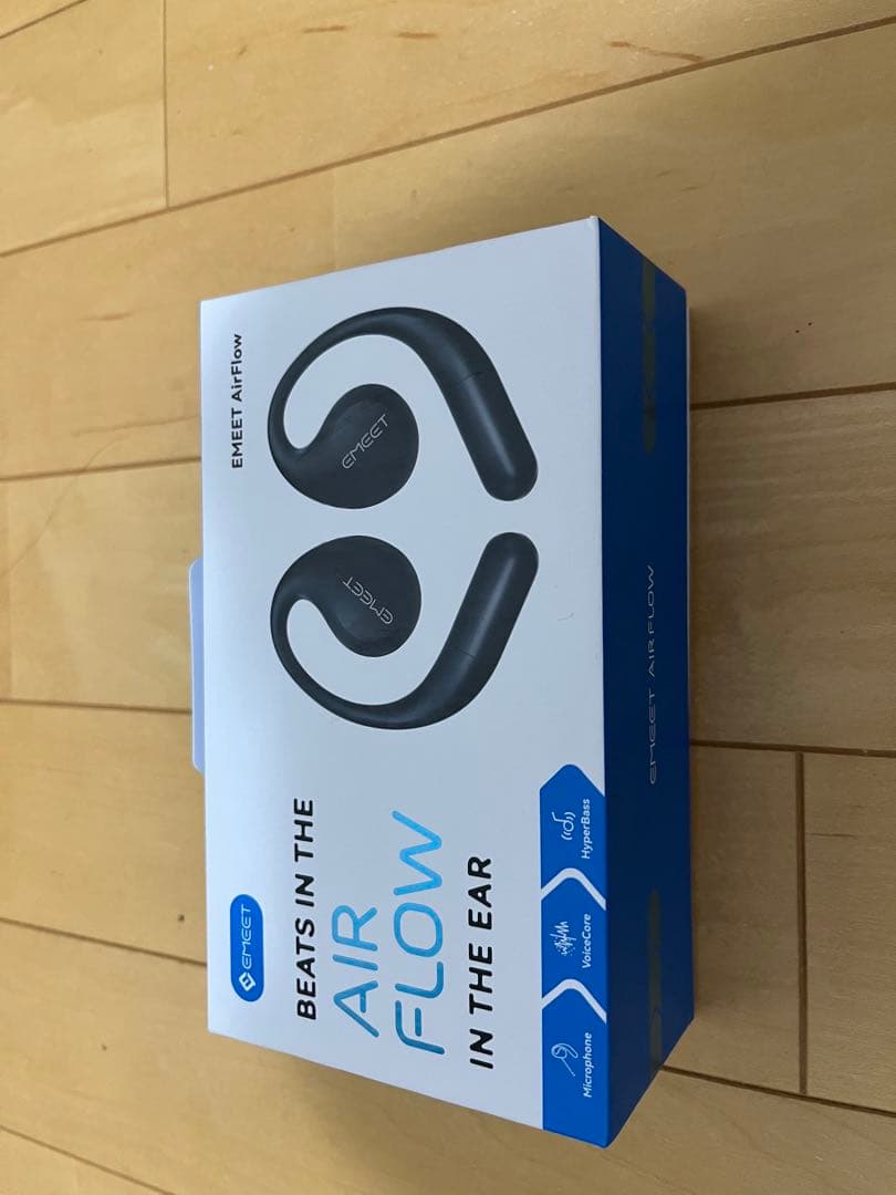 EMEET Air Flow ワイヤレスイヤホン ブラック