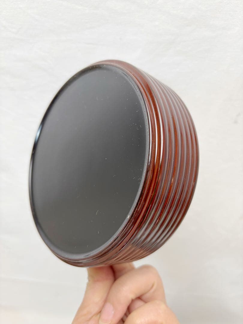 未使用 懐石道具 木製溜塗 信玄三段弁当 2客揃 千筋 内朱 重箱 会席 紙箱