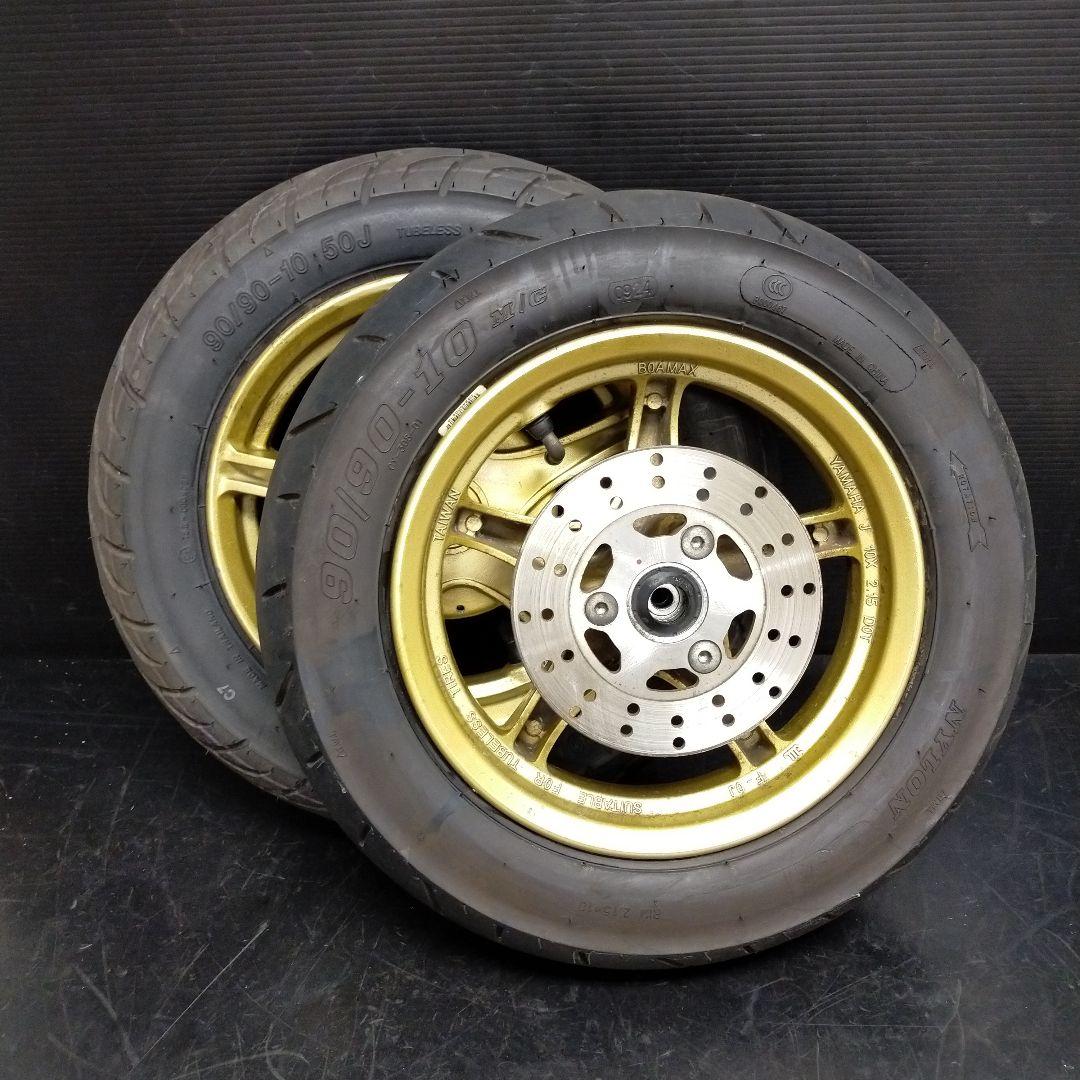 ★10　ヤマハ　JOG ZR SA39J　前後ホイール　キャスト　ゴールド