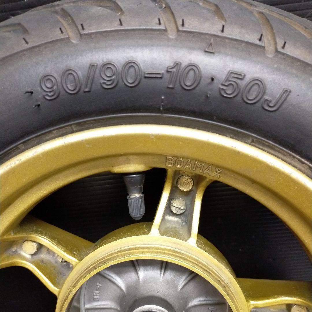 ★10　ヤマハ　JOG ZR SA39J　前後ホイール　キャスト　ゴールド