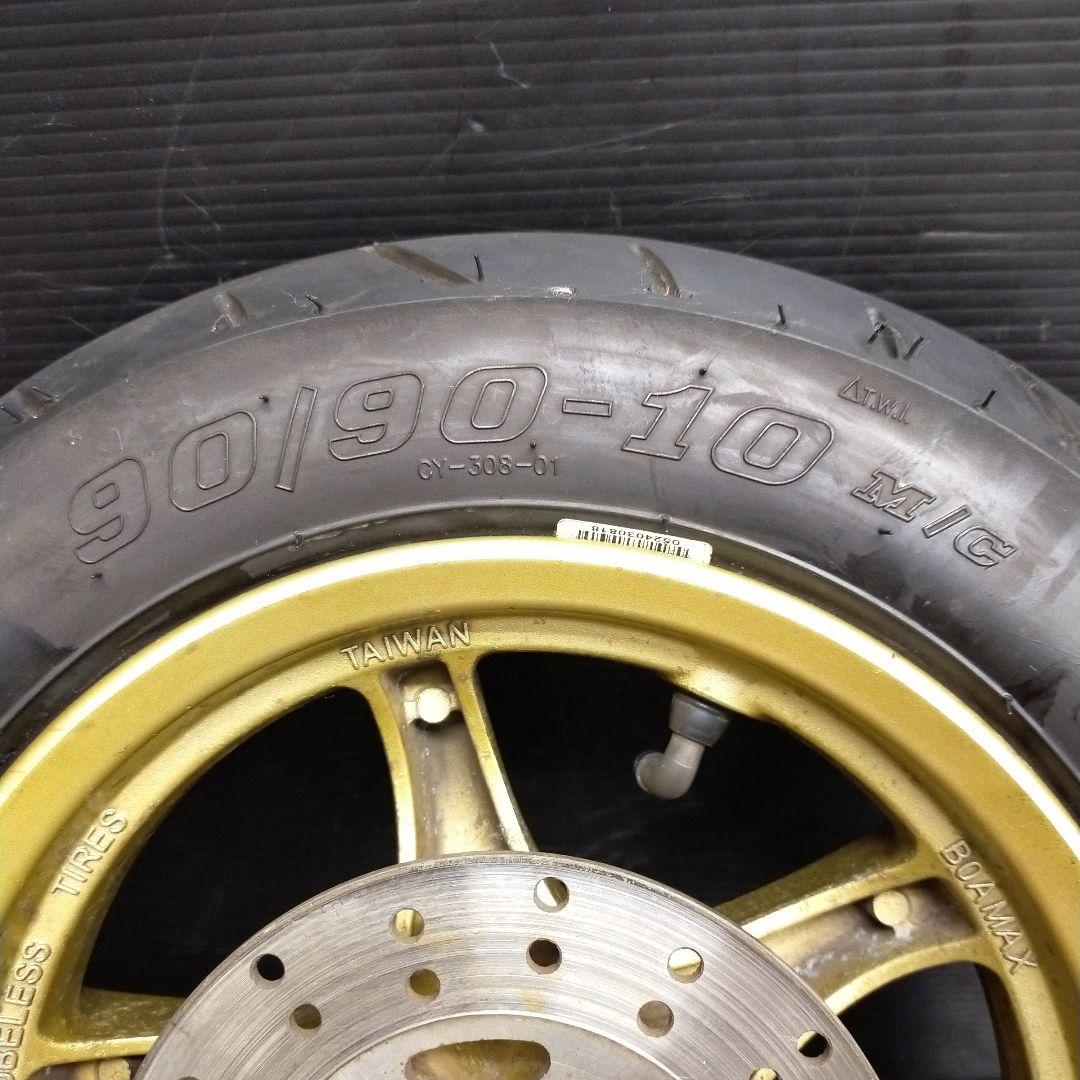 ★10　ヤマハ　JOG ZR SA39J　前後ホイール　キャスト　ゴールド