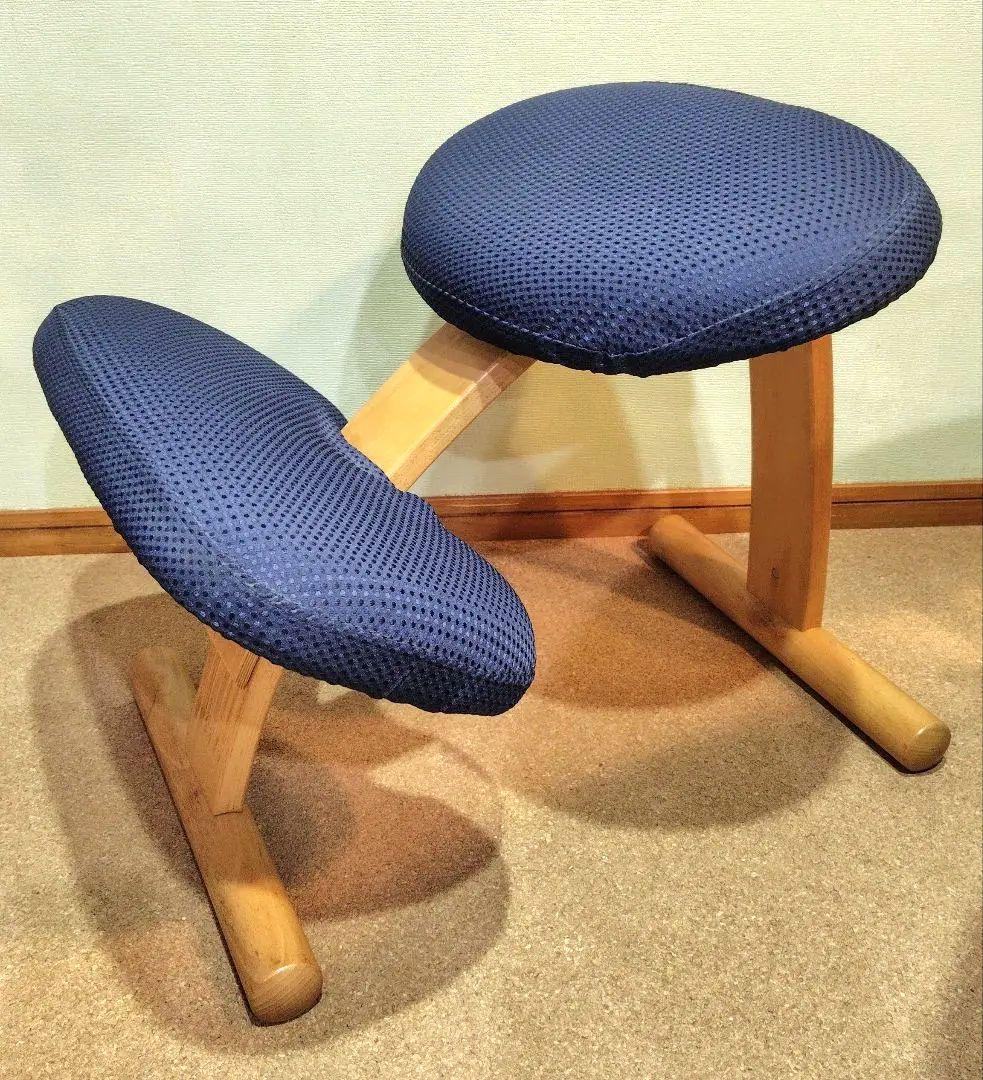 Rybo リボ　バランスチェアイージー　姿勢矯正　 デスクチェア　カバー付き