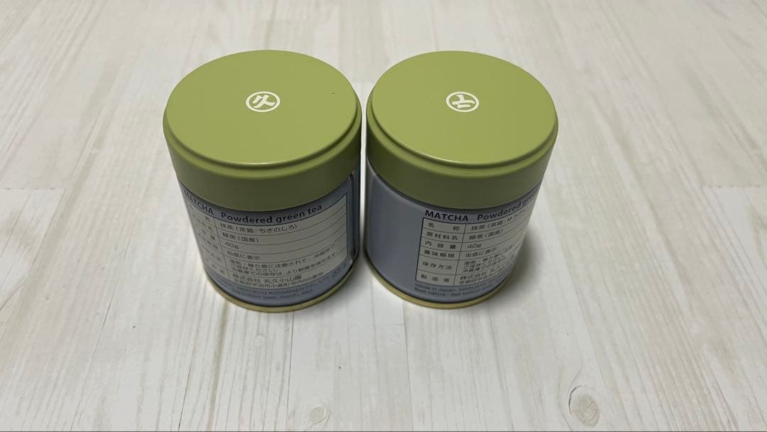 丸久小山園 抹茶 又玄 と千木の白 40g缶 2個セット