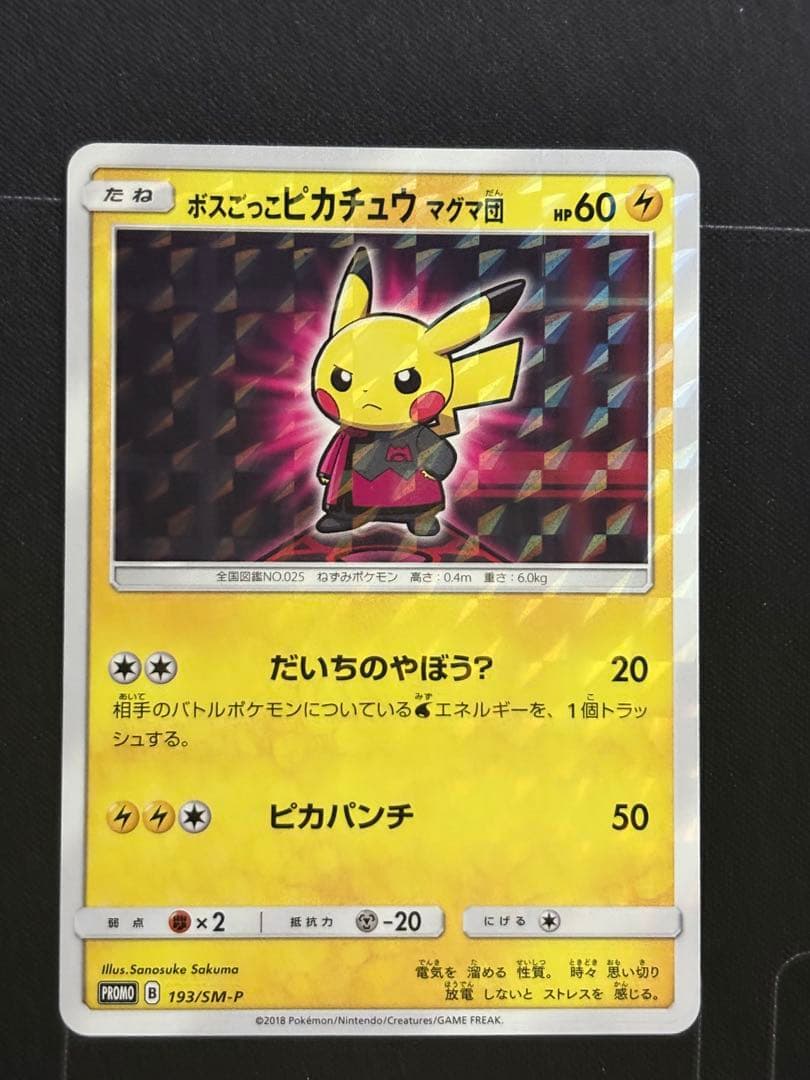 ボスごっこピカチュウ マグマ団