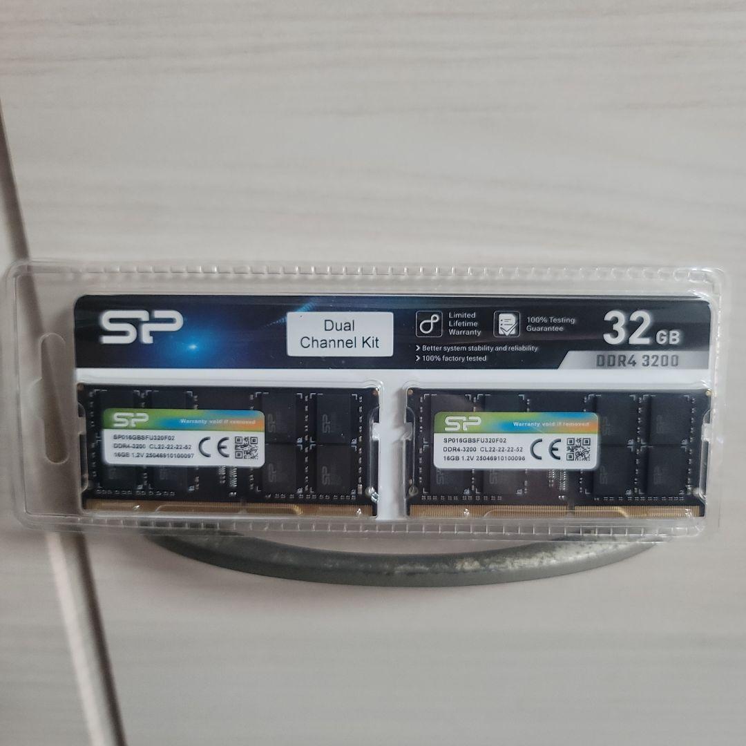 【未開封】メモリ 32GB DDR4 3200 ノート シリコンパワー 永久保証