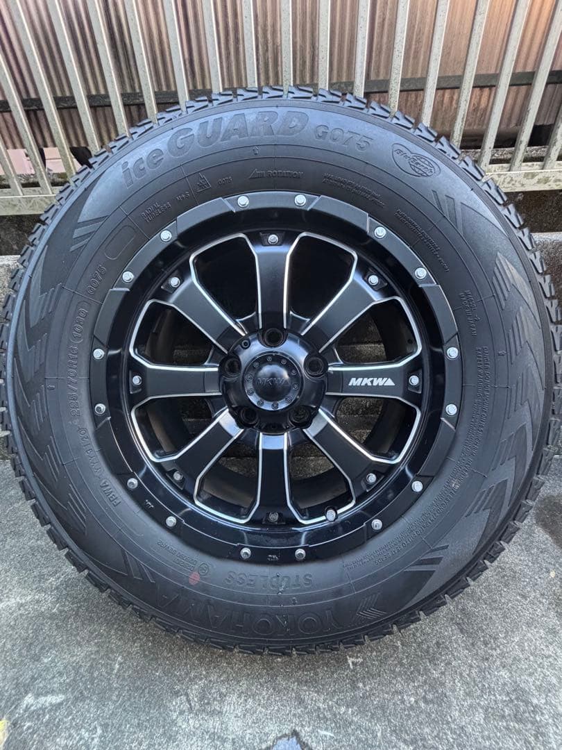 MKW 16㌅スタッドレスタイヤホイール４本セット マットブラック