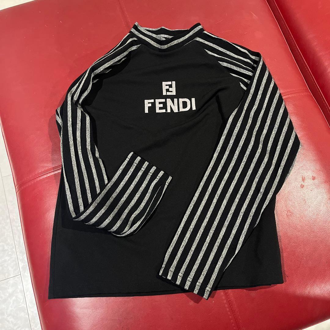 FENDIプチ襟長袖シャツ