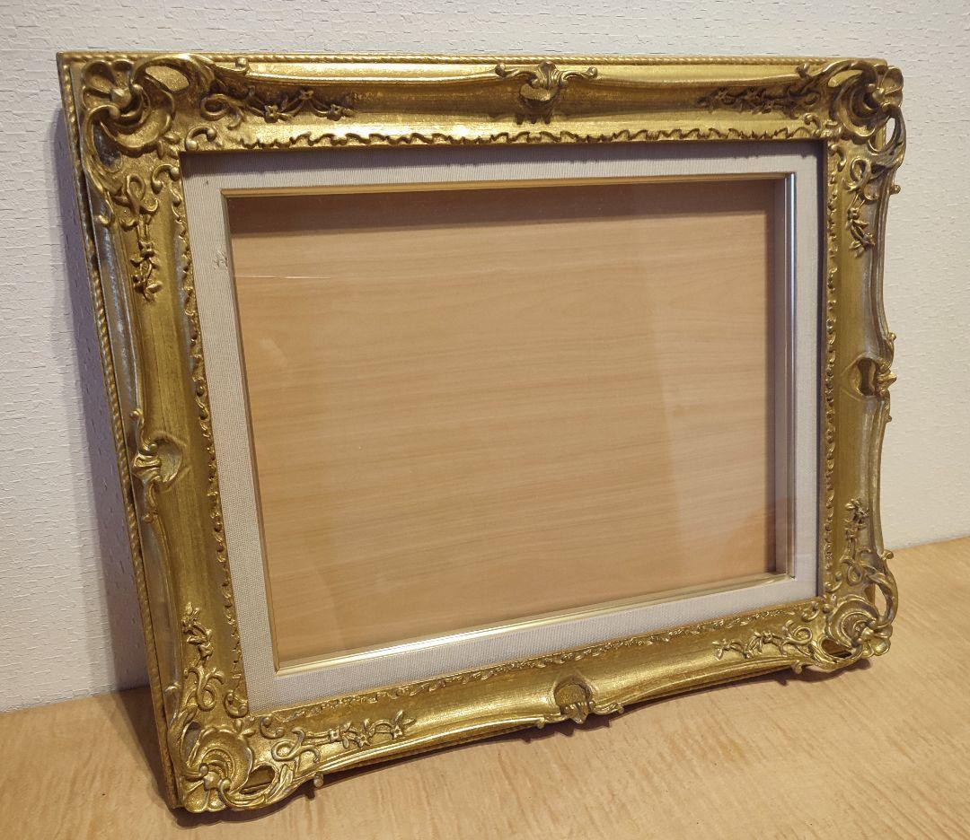 クラシックゴールド装飾油彩額縁 （内径　幅41cm×縦32cm）