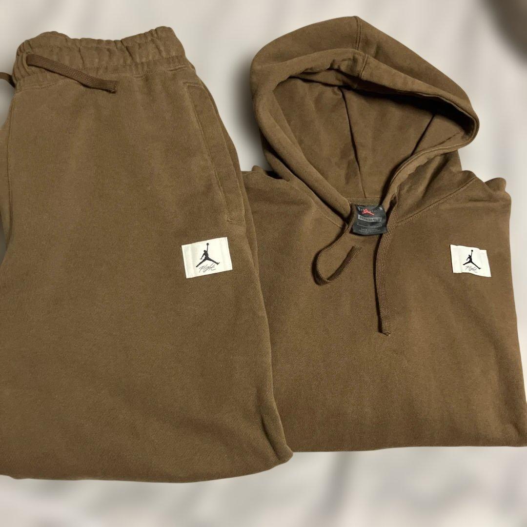 Jordan ブラウン フード付きスウェットセット　NIKE