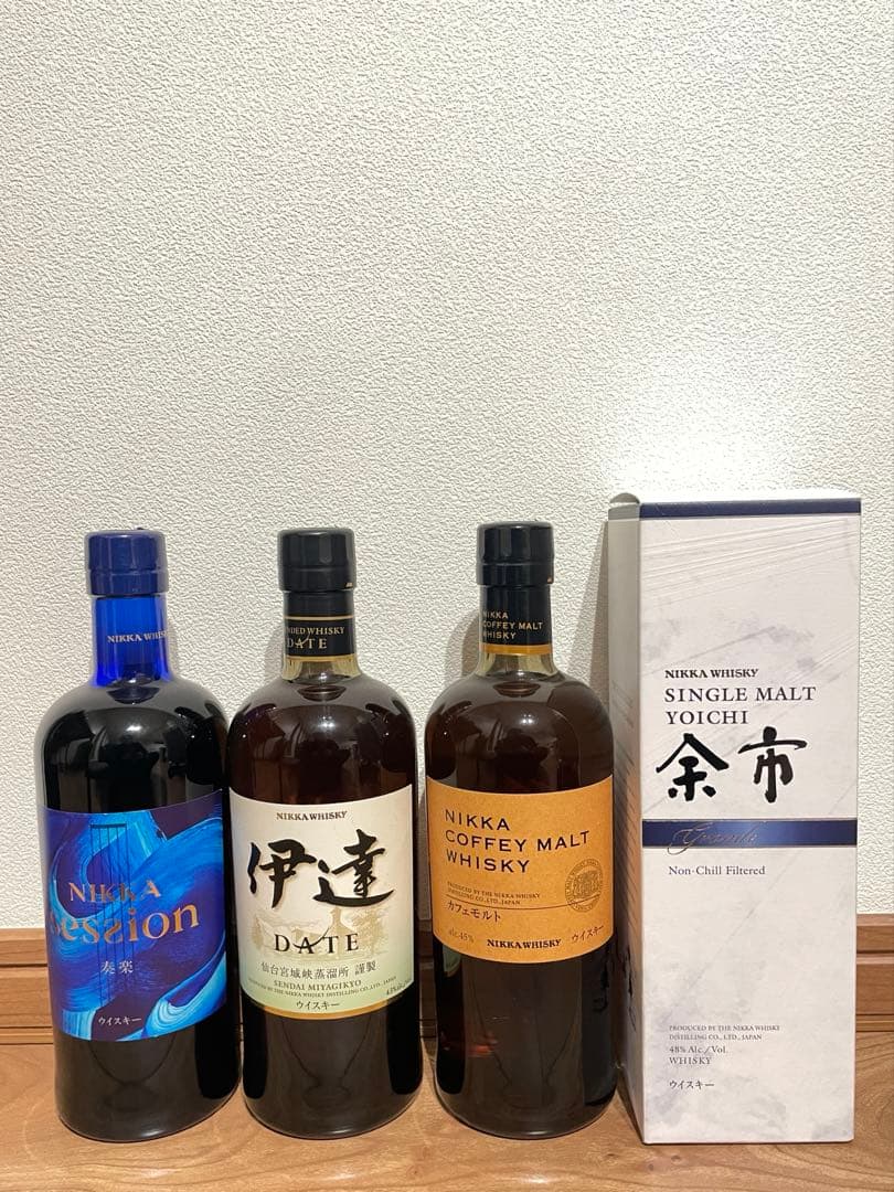NIKKA ウイスキーセット 4本　伊達　カフェモルト　余市　セッション