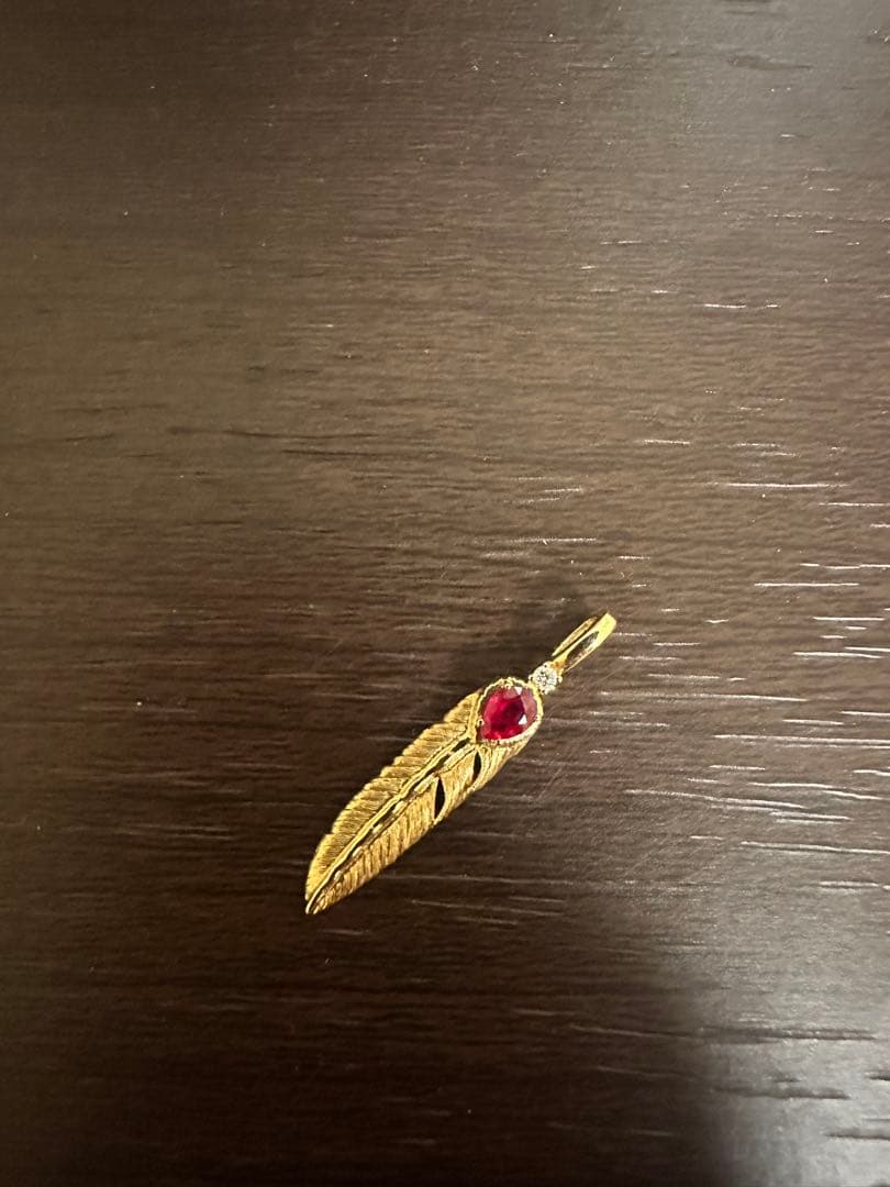 K18 ペンダント　D0.015ct R0.20ct