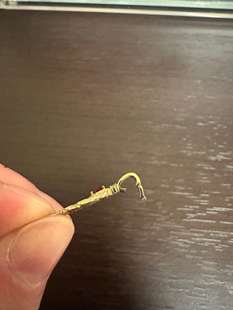 K18 ペンダント　D0.015ct R0.20ct