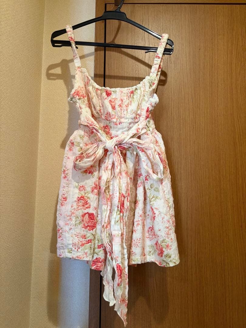 リズリサ　LIZ LISA リボン付き　花柄　チュニック　平成　希少　姫系