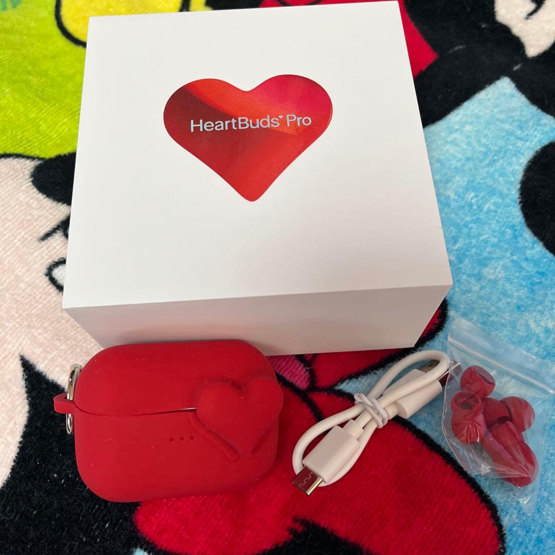 HeartBuds Pro レッドワイヤレスイヤフォン 限定品1年間の保証付き❣️