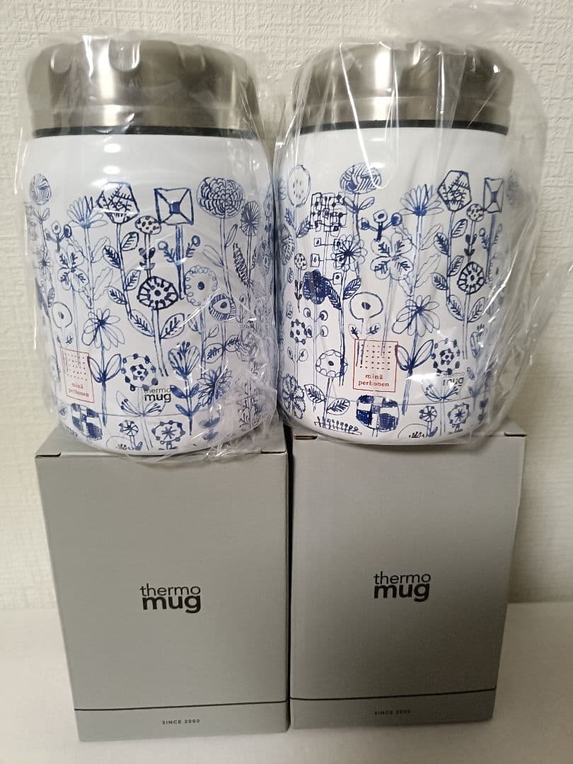 新品未使用　ミナペルホネン　サーモマグ　　スープジャー　２個セット