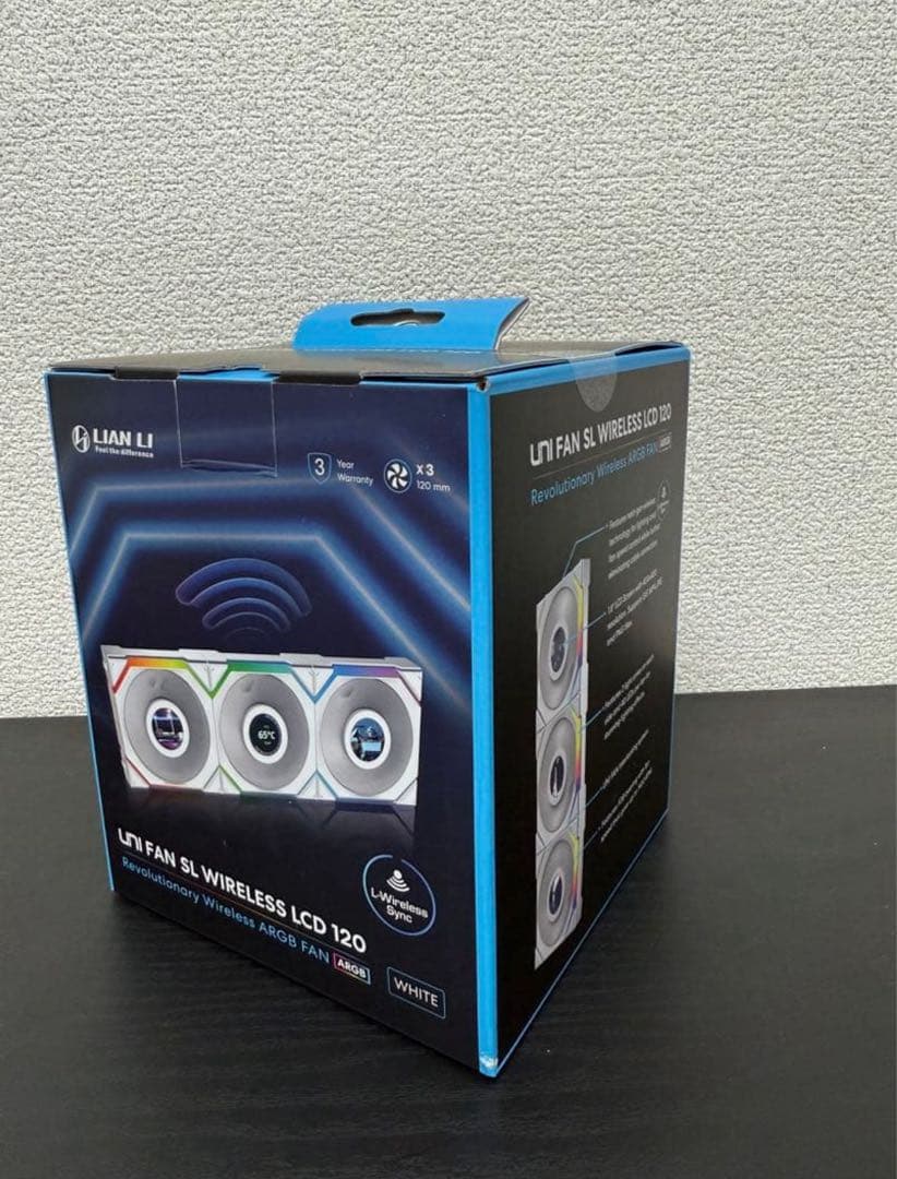PC用ファン・クーラー LIANLI UNI FAN SL Wireless LCD 120 3Pack