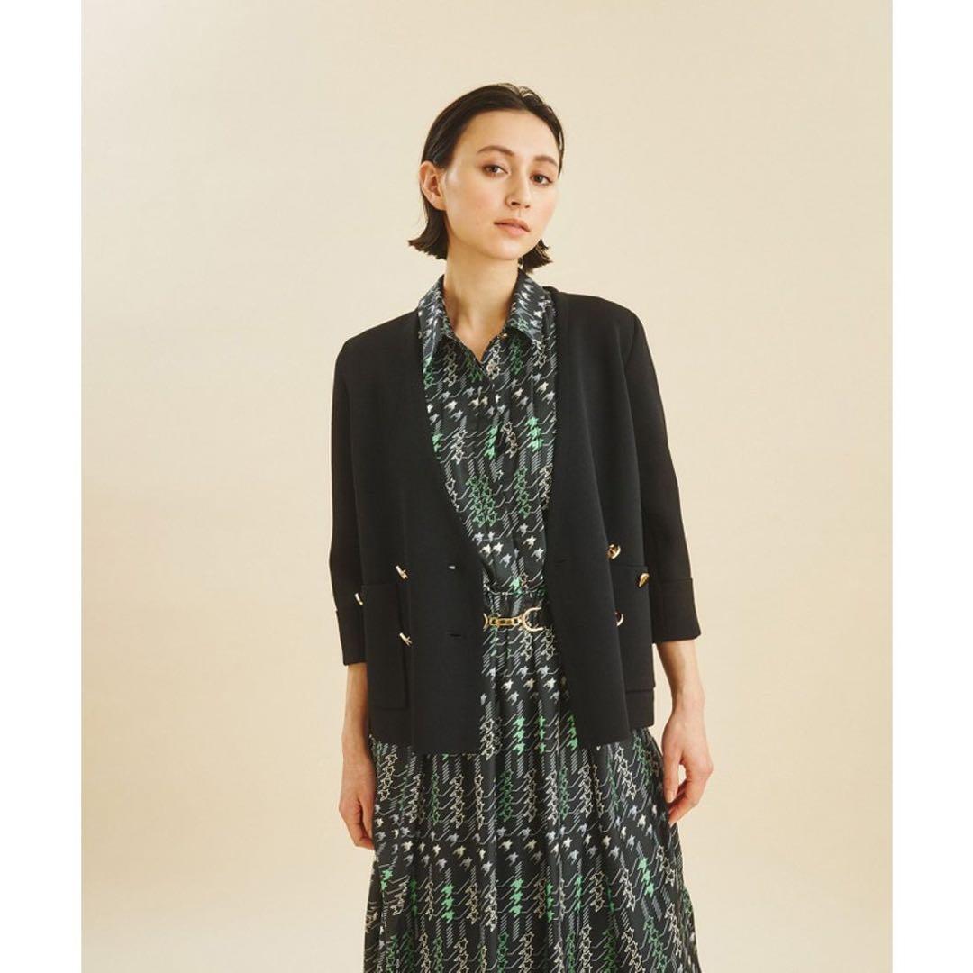 グレースコンチネンタル　ミラノリブダブルジャケット　36 未使用