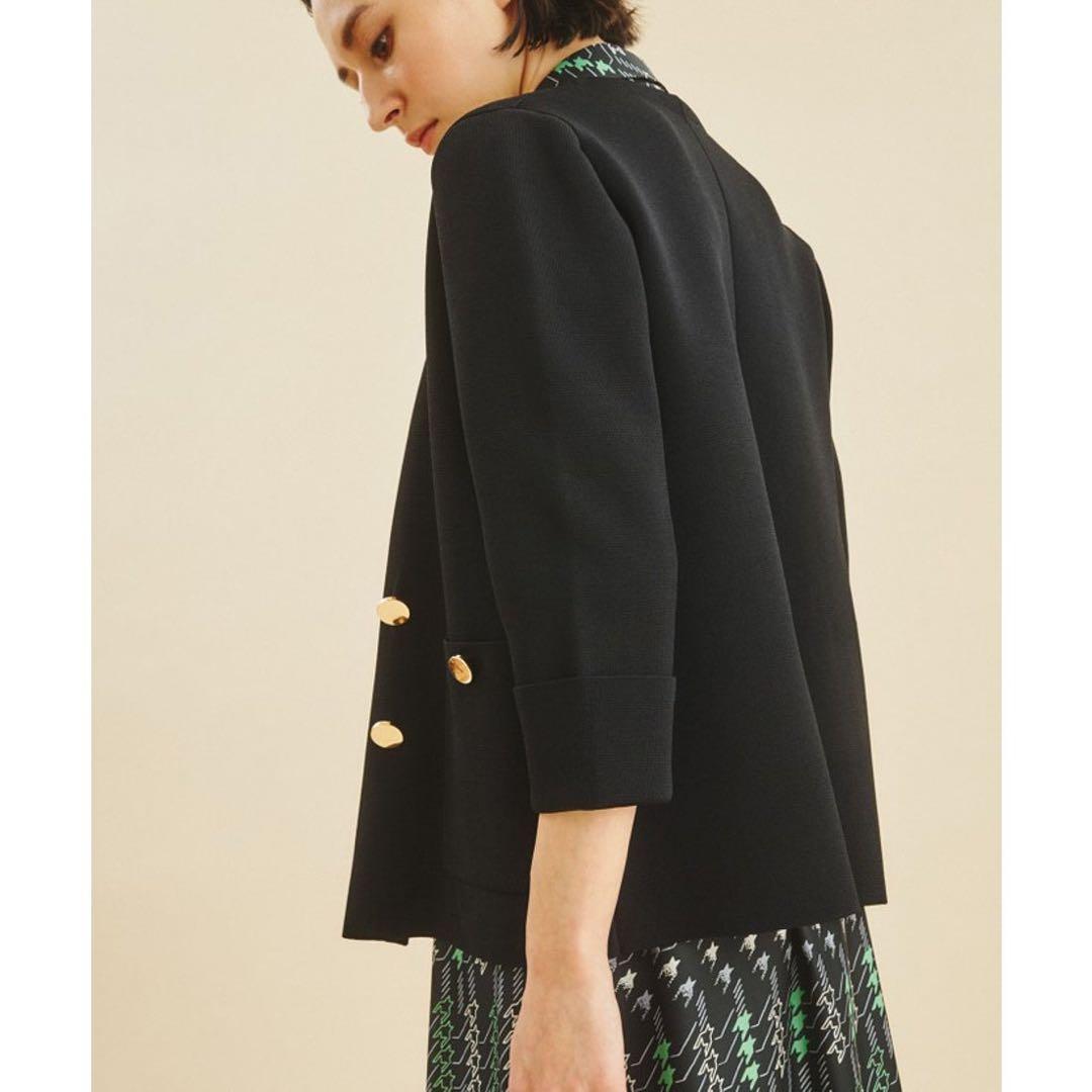 グレースコンチネンタル　ミラノリブダブルジャケット　36 未使用