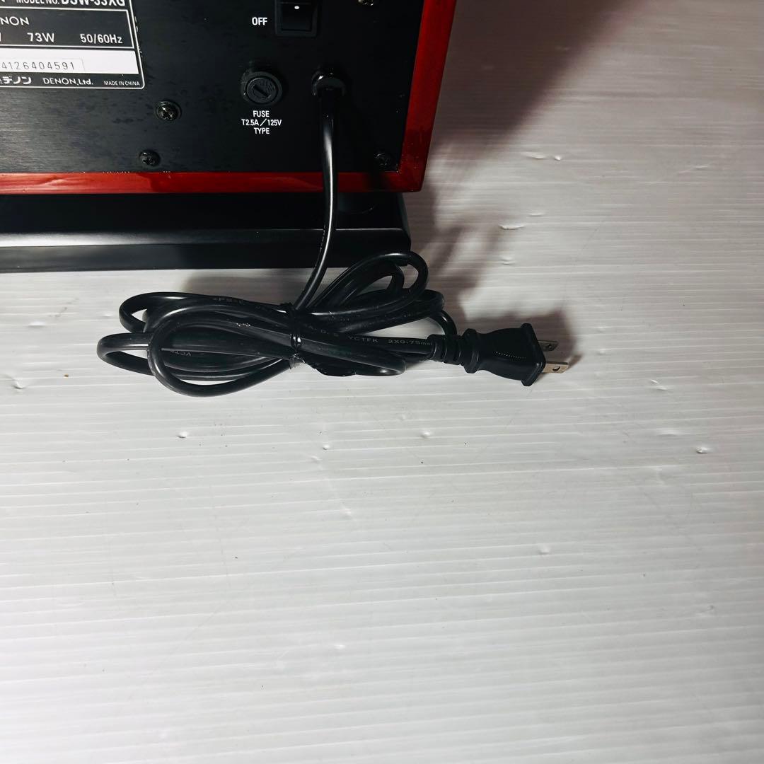 【美品】DENON サブウーファー　DSW-33XG 木目調