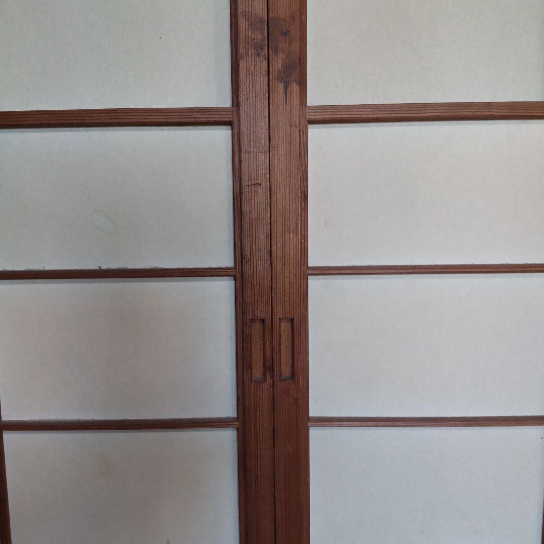 専用　直接引取　雪見障子　障子　建具　昭和　古民家　４枚組　リフォーム