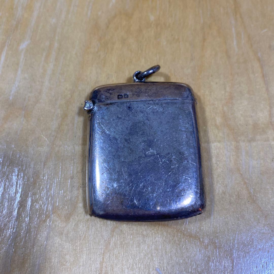 スターリングシルバー ホールマーク　マッチケース　アンティーク　ネックレス