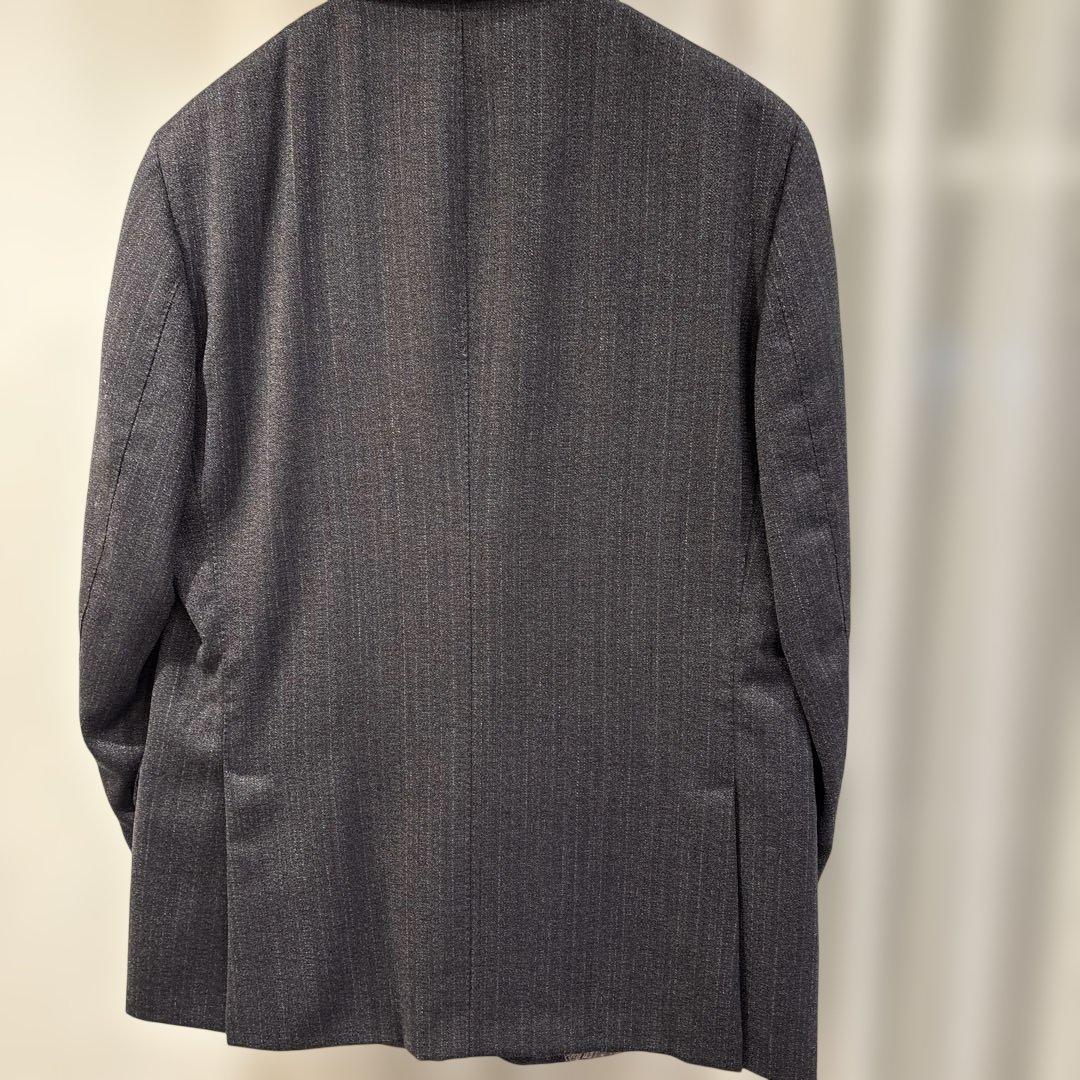 【ETRO 】グレー ビジネススーツ ペイズリー裏地　美品