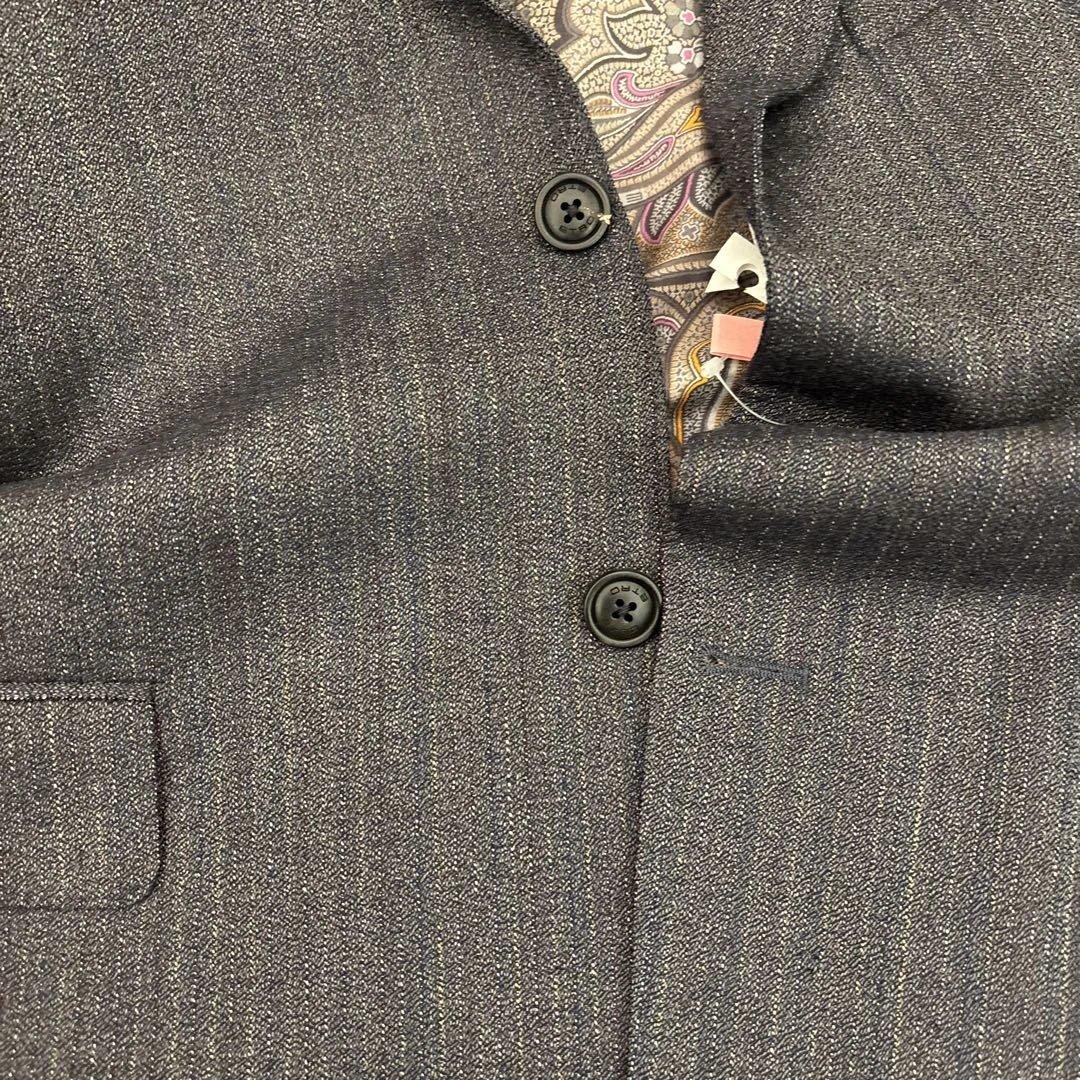 【ETRO 】グレー ビジネススーツ ペイズリー裏地　美品