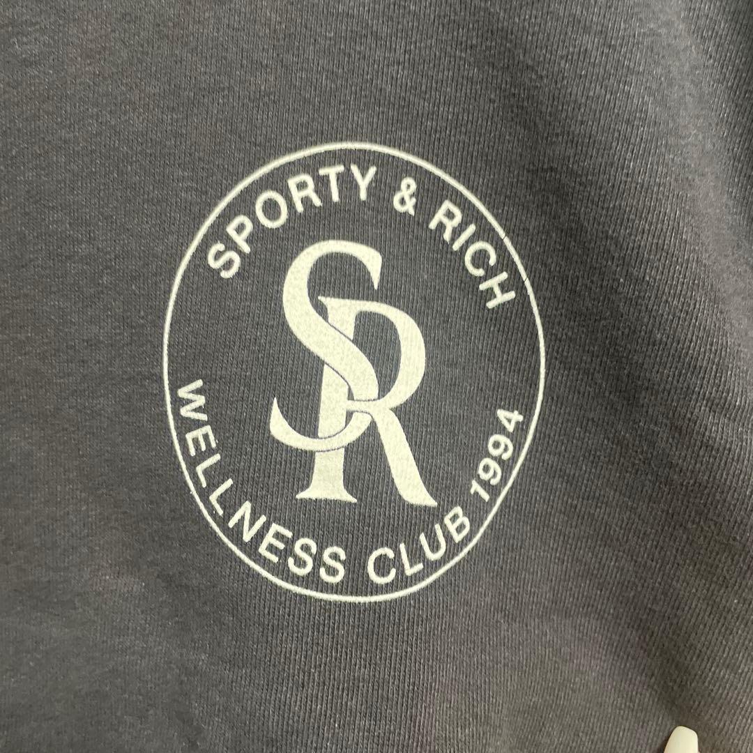 SPORTY & RICH ブラック トレーナー