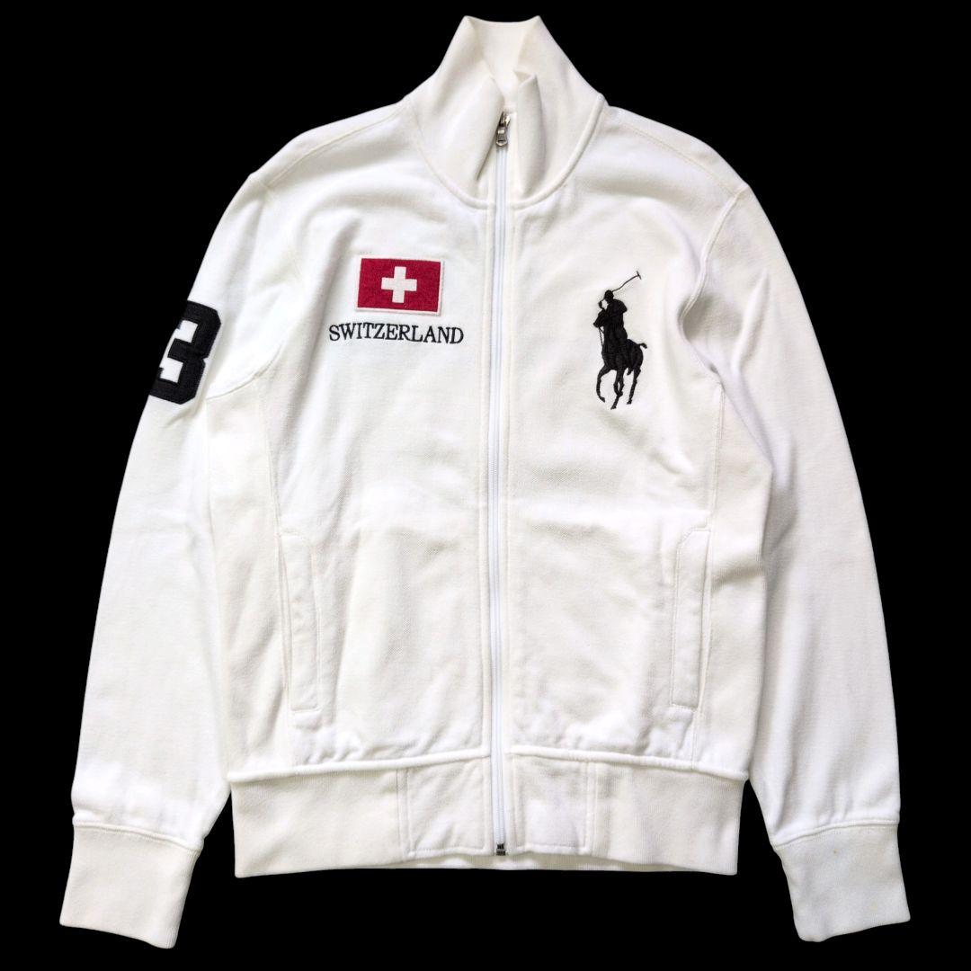 【トレンド】ラルフローレン ビッグボニー ジップスウェット 短丈 白