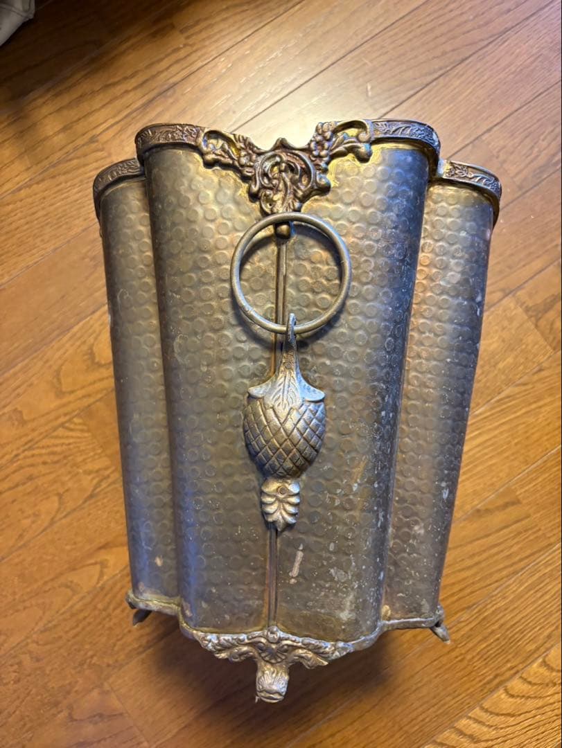 アンティーク! 古家具・銅製.小物入れ.ゴミ箱! レトロ!