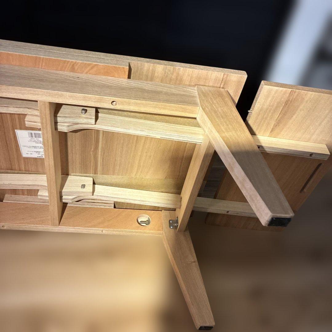 最終金額　Re:CENO 伸長式ローテーブル 木目 130cm対応35,800円