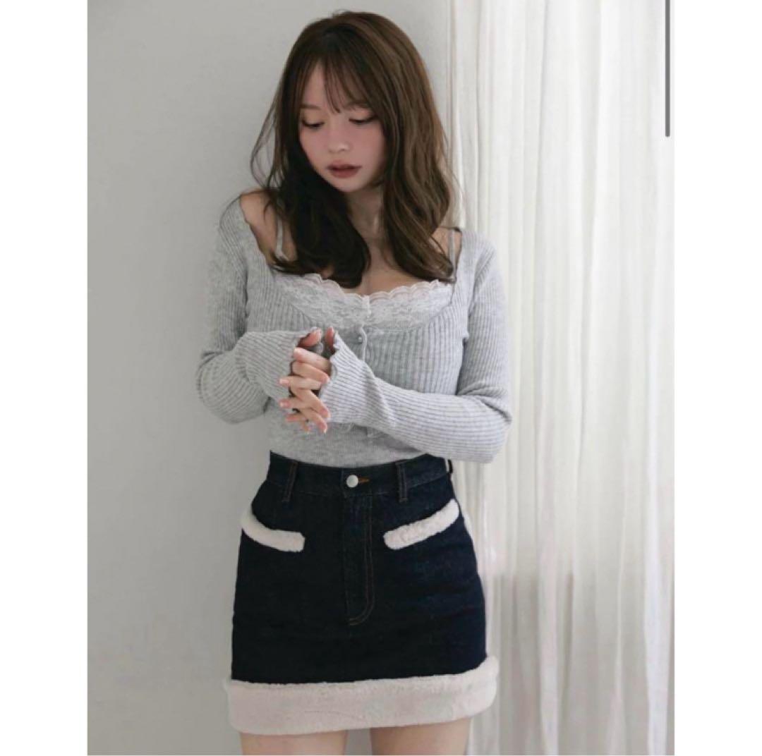 トップス andmary Maisie lace camisole set