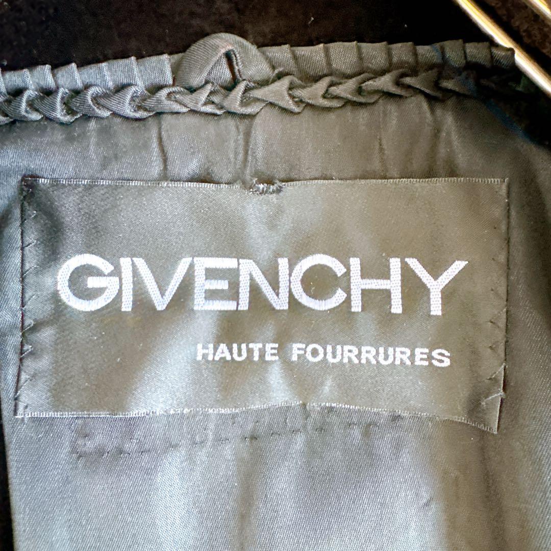 オールド　ジバンシー　サガミンク　シェアード　ロングファーコート　毛皮　ブラウン