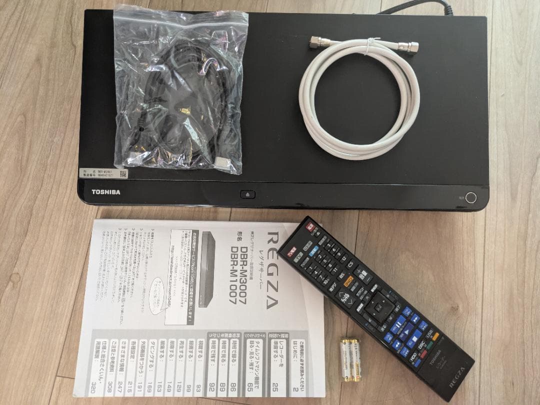 TOSHIBA REGZA DBR-M3007 7ch全録 ブルーレイレコーダー