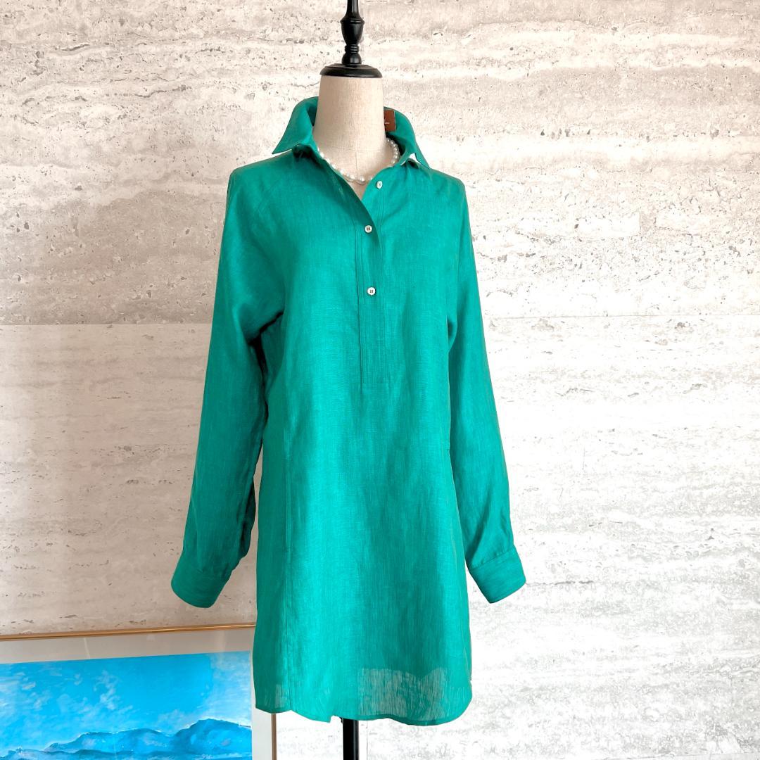 新品タグ付★LOROPIANA★リネン★ポケット★チュニック★ワンピース