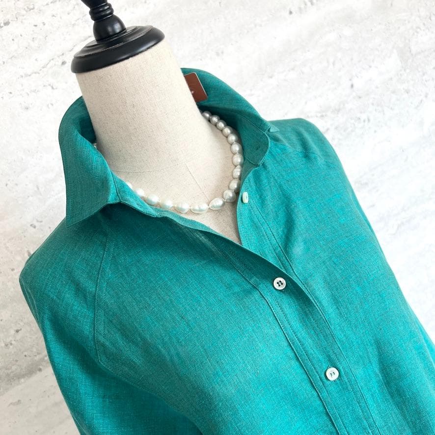 新品タグ付★LOROPIANA★リネン★ポケット★チュニック★ワンピース