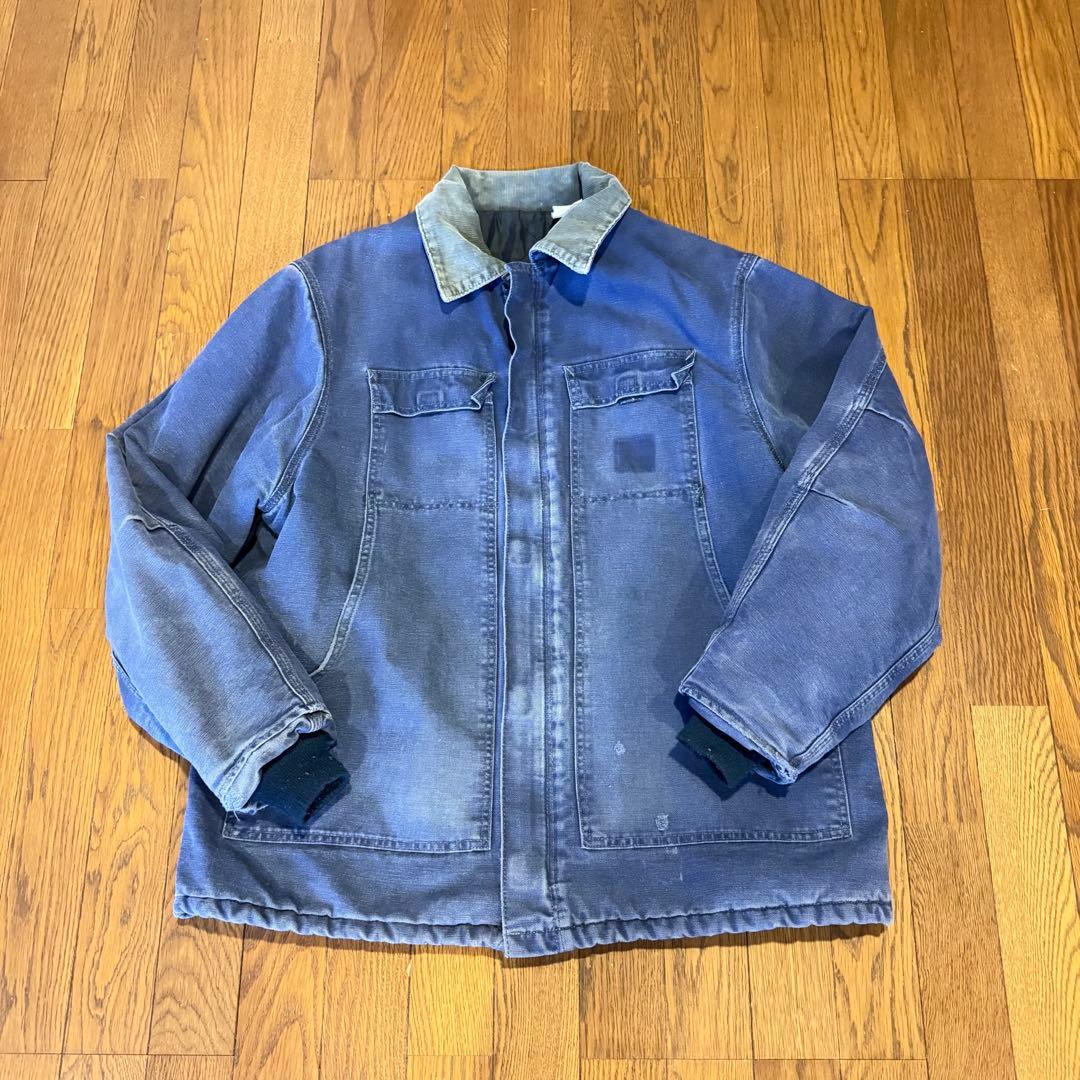 ぽ*て様 カーハート　ネイビー　トラディショナルコート　フェード　激渋