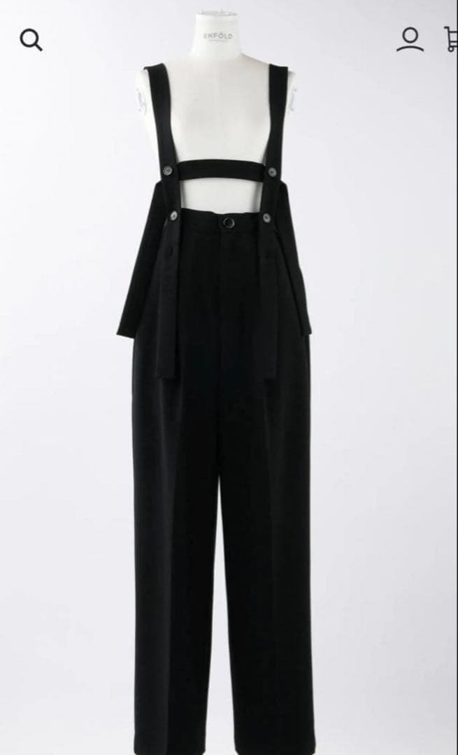 ENFOLD完売 サスペンダーパンツ38