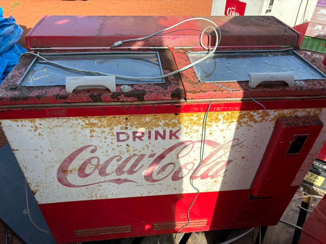 Coca-Cola 冷凍庫 2ドア 赤/白