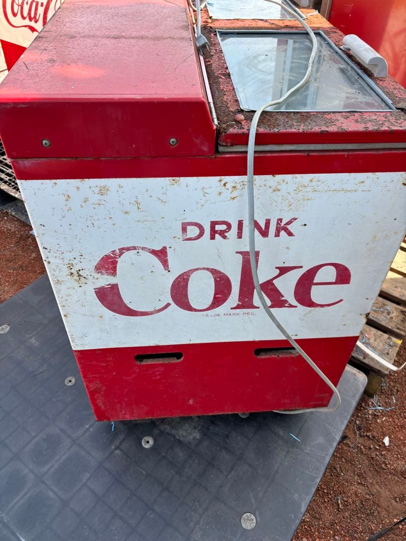 Coca-Cola 冷凍庫 2ドア 赤/白