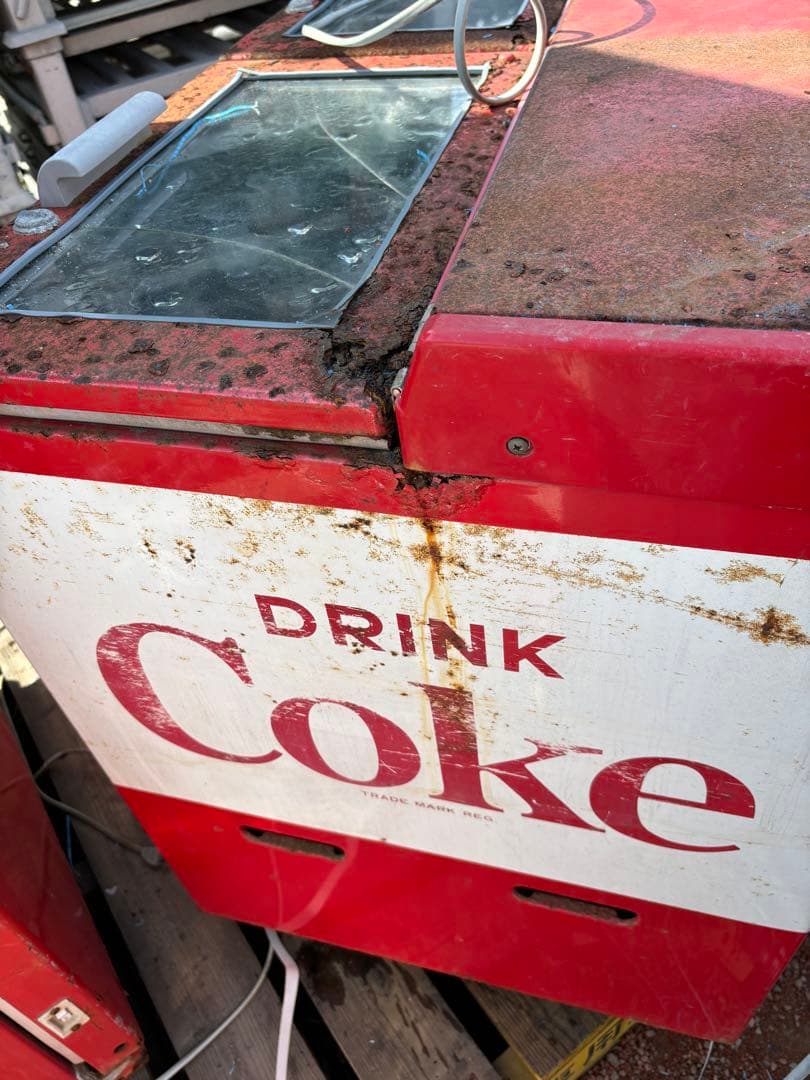 Coca-Cola 冷凍庫 2ドア 赤/白