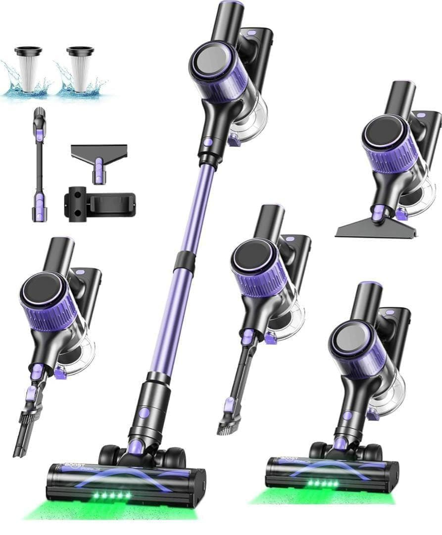 掃除機 コードレス 70Kpa 超強力吸引 自立式 大掃除 リビング ハンディ