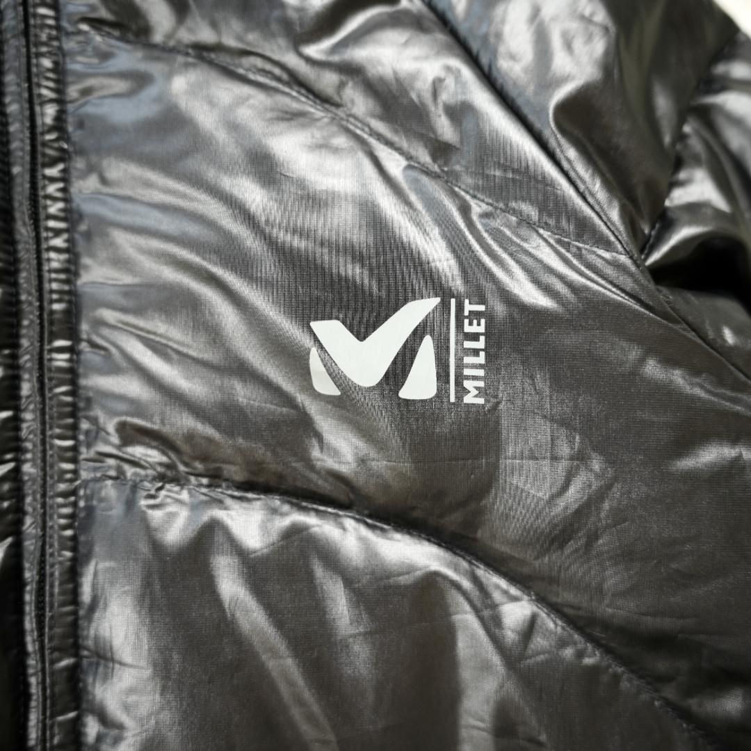【美品】MILLET　ミレー　防水シェルダウンジャケット　Lサイズ　ブラック